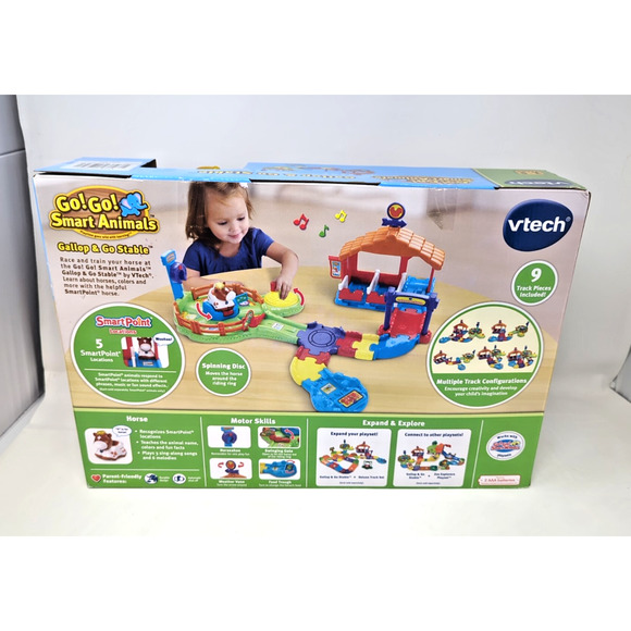 BRAND NEW VTech Go Go Smart Animals Gallop & Go Stable Complete With Helen Horse - Picture 3 of 5